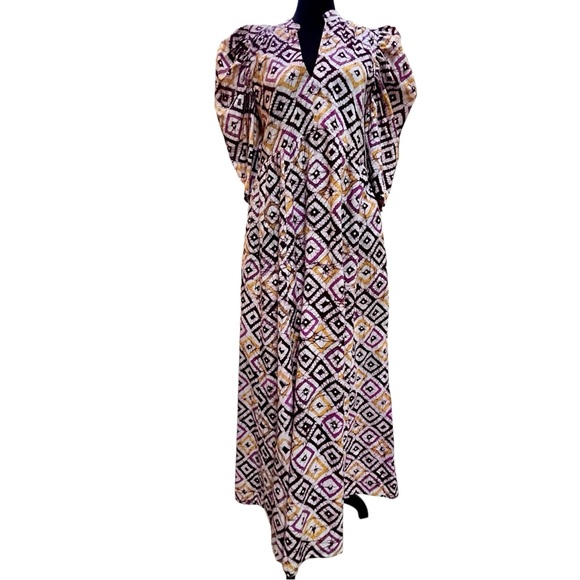 Matta Vayu Diamond Maxi Dress Choco Small - Picture 3 of 8